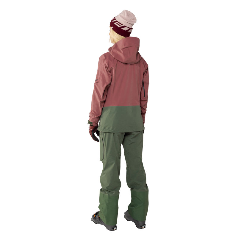 Dynafit Tigard 3L Stretch skalljakke Dame gammelrosa/grønn - Bilde 3