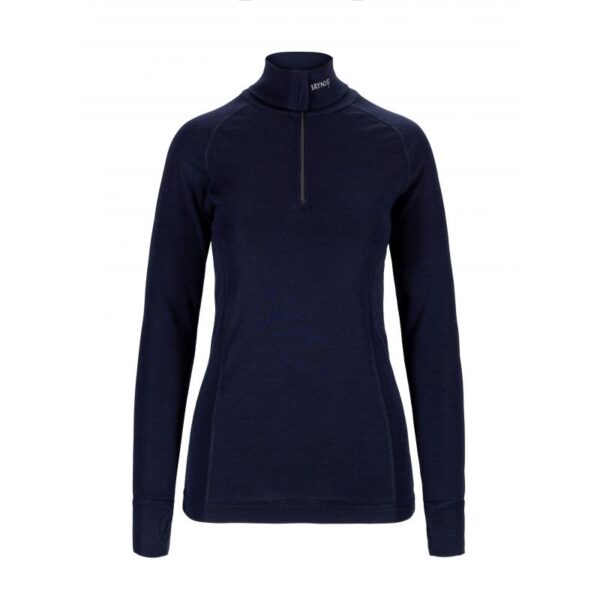 Brynje Arctic Zip Polo Dobbelull Dame Navy