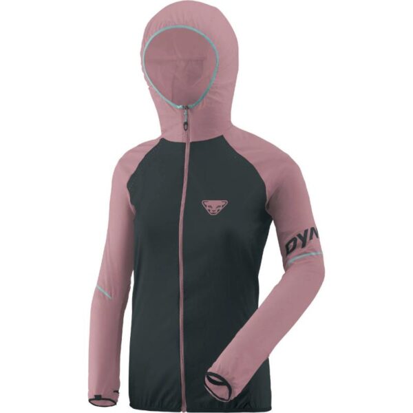 Dynafit Alpine Wind 2 Vindtett løpejakke Dame rosa/marine
