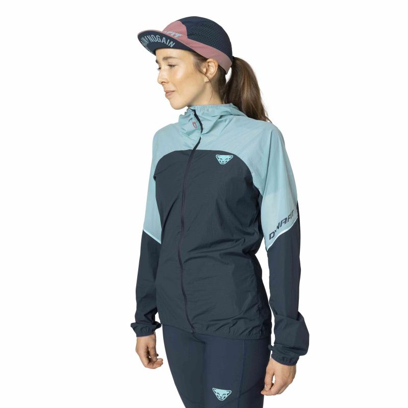 Dynafit Alpine Wind Løpejakke Dame Blå/Turkis - Bilde 3