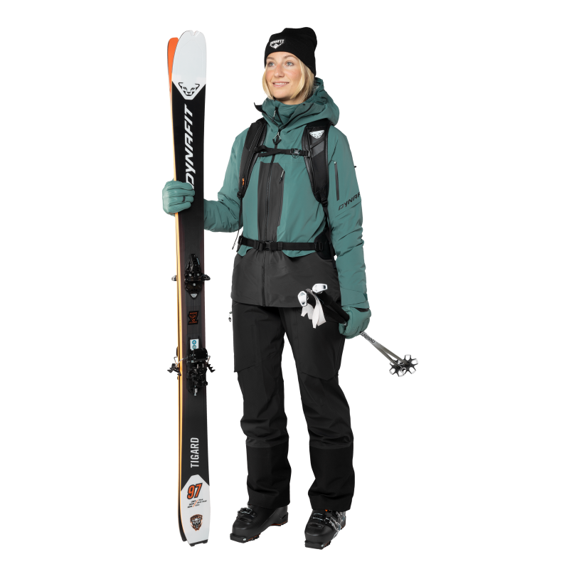 Dynafit Tigard 3L Stretch skalljakke Dame sjøgrønn/marine - Bilde 2