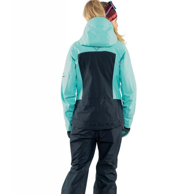 Dynafit Free Gtx 3L skalljakke Dame blå/turkis