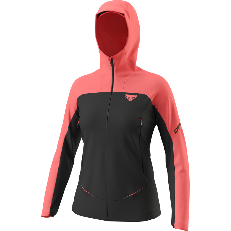 Dynafit Ridge Dst Softshelljakke Dame lakserød/sort