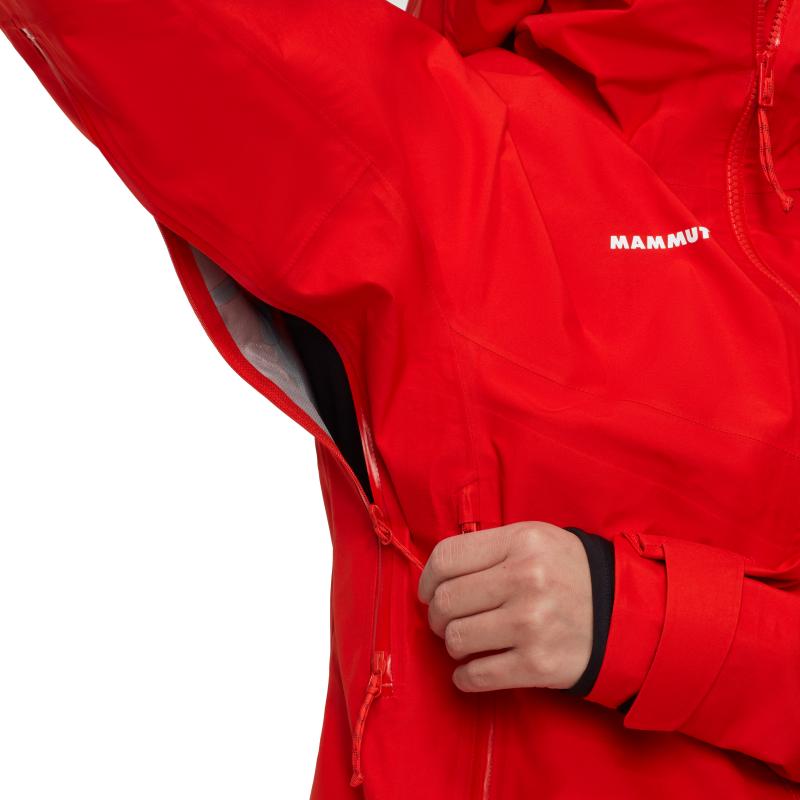 Mammut Crater Iv Hs Hooded Skalljakke Dame rød - Bilde 3