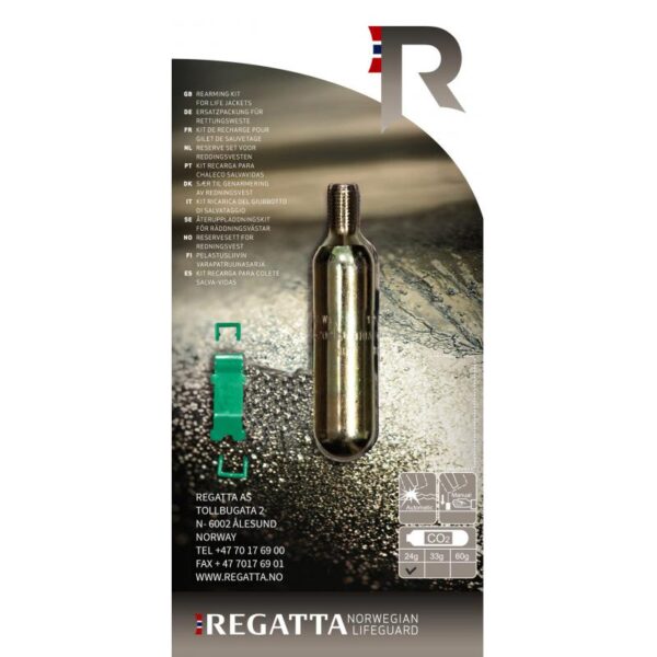 Regatta CO2 CYLINDER WITH CLIP HR-UM 4804400 Rigg Lofoten 1